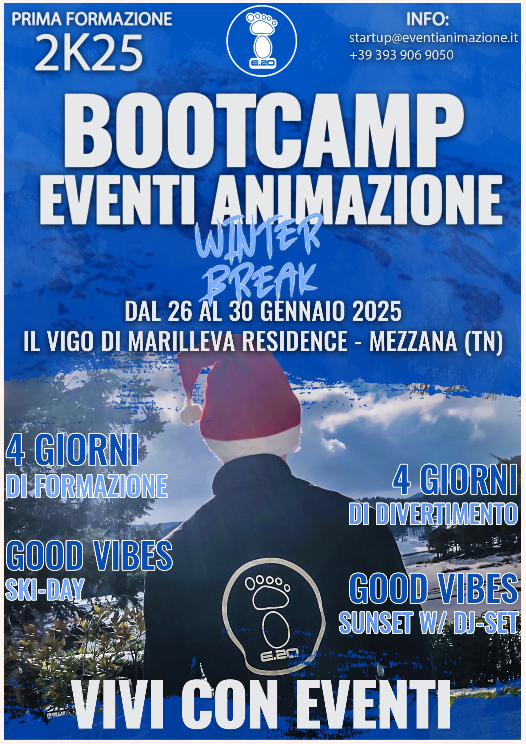 Bootcamp di formazione e divertimento dal 26 al 30 gennaio 2025.